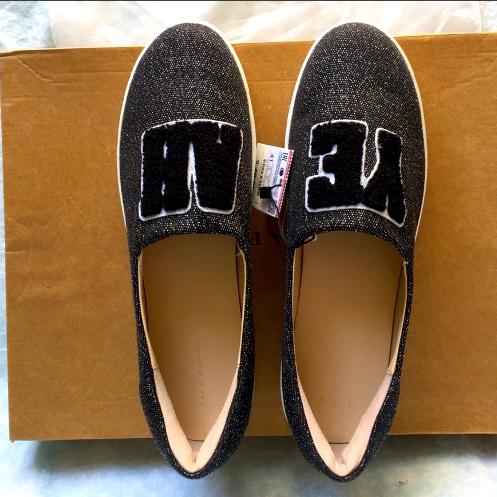 ZARA Patch Sneakers “ YEAH”